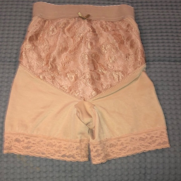 Vintage Shapewear girdle high waisted slimmer with leg shaper nude Small - Picture 1 of 11